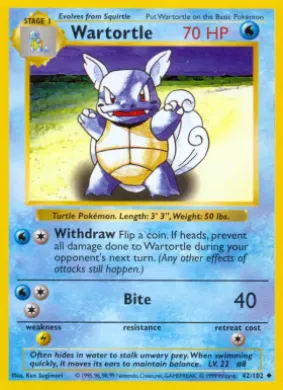 Wartortle (BS 42) Base Set
