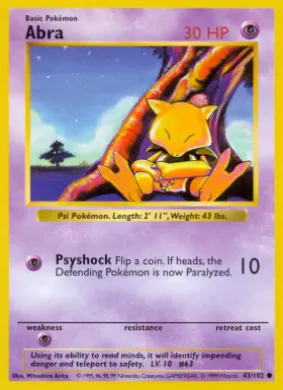 Abra (BS 43) Base Set