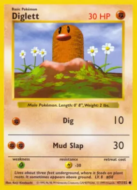 Diglett (BS 47) Base Set