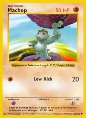 Machop (BS 52) Base Set