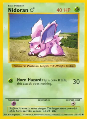 Nidoran M (BS 55) Base Set