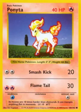 Ponyta (BS 60) Base Set