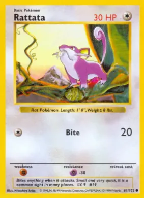 Rattata (BS 61) Base Set