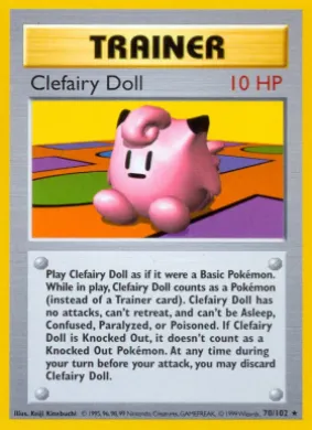 Clefairy Doll (BS 70) Base Set