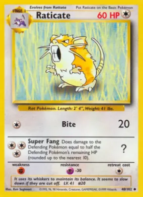 Raticate (BS 40) Base Set