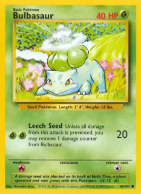 Bulbasaur (BS 44) Base Set