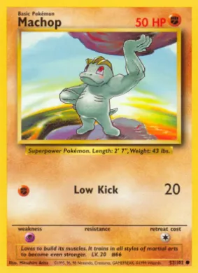 Machop (BS 52) Base Set