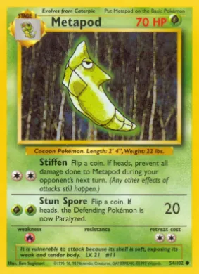 Metapod (BS 54) Base Set