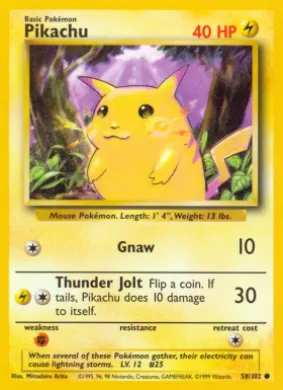 Pikachu (BS 58) Base