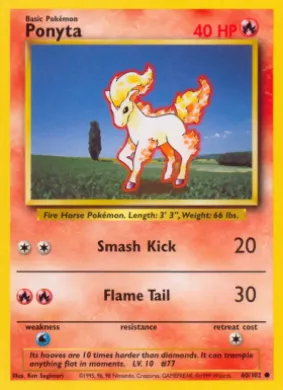 Ponyta (BS 60) Base Set