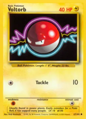Voltorb (BS 67) Base Set