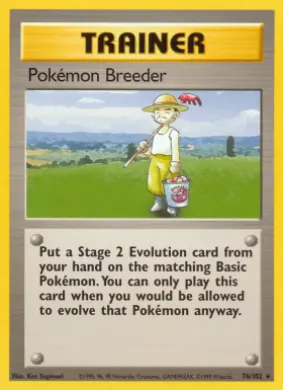 Pokemon Breeder (BS 76) Base Set