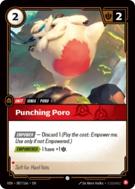 Punching Poro (VEN VEN-007/166) Vendetta