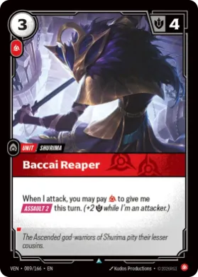 Baccai Reaper (VEN VEN-009/166) Vendetta
