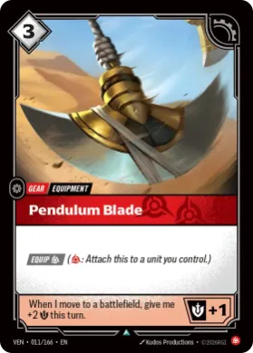Pendulum Blade (VEN VEN-011/166) Vendetta