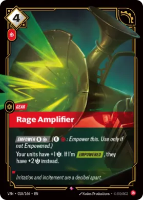 Rage Amplifier (VEN VEN-018/166) Vendetta