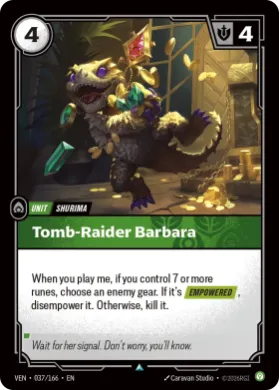 Tomb-Raider Barbara (VEN VEN-037/166) Vendetta