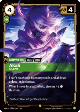 Akali (VEN VEN-038a/166) Vendetta