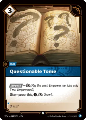 Questionable Tome (VEN VEN-054/166) Vendetta