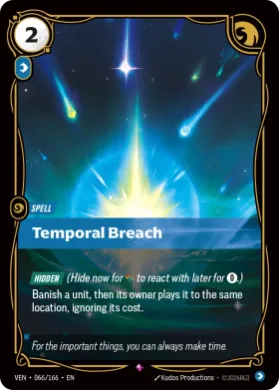 Temporal Breach (VEN VEN-066/166) Vendetta