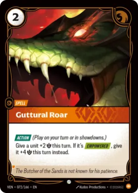 Guttural Roar (VEN VEN-072/166) Vendetta