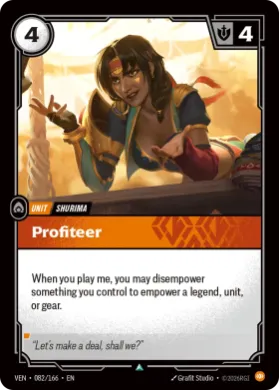 Profiteer (VEN VEN-082/166) Vendetta