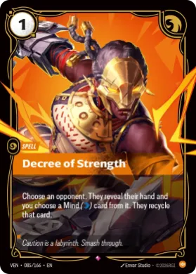 Decree of Strength (VEN VEN-085/166) Vendetta
