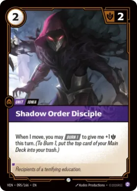Shadow Order Disciple (VEN VEN-095/166) Vendetta