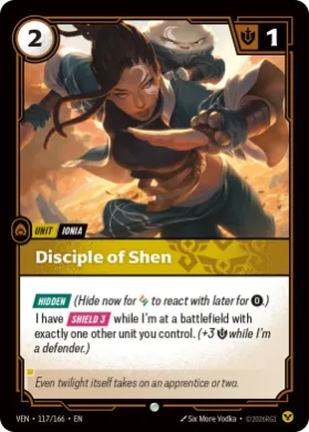 Disciple of Shen (VEN VEN-117/166) Vendetta