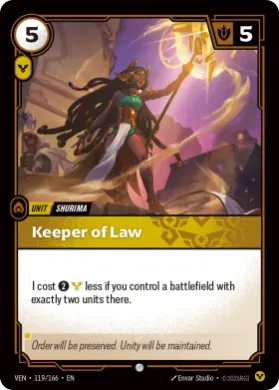 Keeper of Law (VEN VEN-119/166) Vendetta