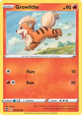 Growlithe (SIT 19) Silver Tempest