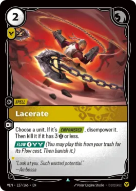 Lacerate (VEN VEN-127/166) Vendetta