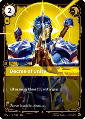 Decree of Unity (VEN VEN-131/166) Vendetta