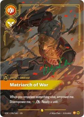 Ambessa, Matriarch of War (VEN VEN-196*/166) Vendetta