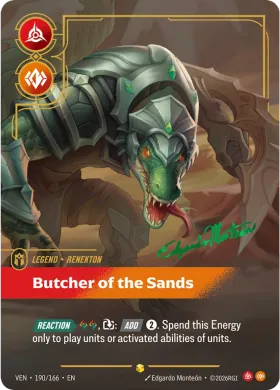 Renekton, Butcher of the Sands (VEN VEN-190*/166) Vendetta