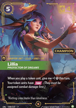 Lillia, Protector of Dreams – Champion