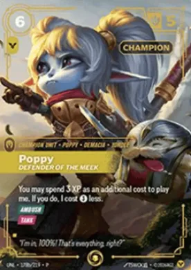 Poppy, Defender of the Meek (UNLX 178b) Unleashed: Promos