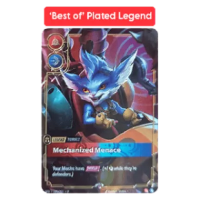 'Best Of' Plated Legend: Rumble, Mechanized Menace (SFDX 181) Spiritforged: Promos