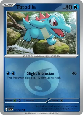 Totodile (ASC 41) Ascended Heroes
