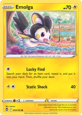 Emolga (SIT 54) Silver Tempest