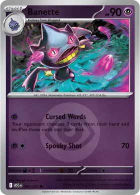 Banette (ASC 91) Ascended Heroes