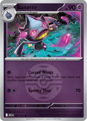 Banette (ASC 91) Ascended Heroes