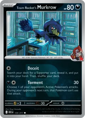 Team Rocket's Murkrow (ASC 126) Ascended Heroes