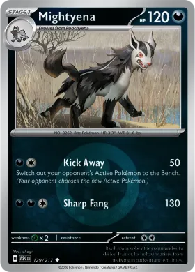 Mightyena (ASC 129) Ascended Heroes