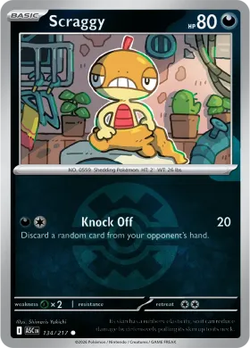 Scraggy (ASC 134) Ascended Heroes