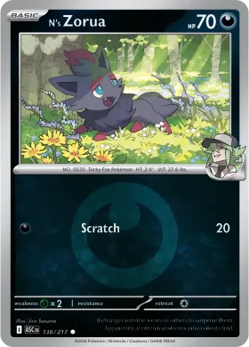 N's Zorua (ASC 136) Ascended Heroes