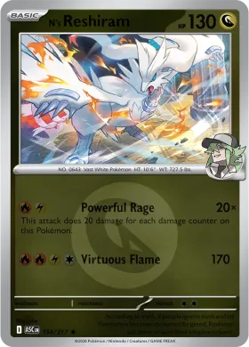 N's Reshiram (ASC 154) Ascended Heroes