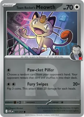 Team Rocket's Meowth (ASC 161) Ascended Heroes