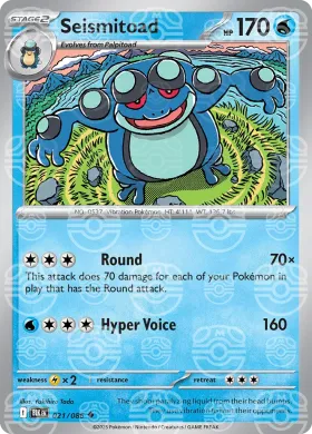 Seismitoad (BLK 21) Black Bolt