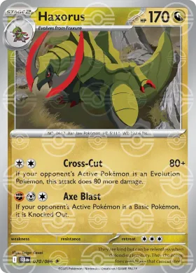 Haxorus (BLK 70) Black Bolt
